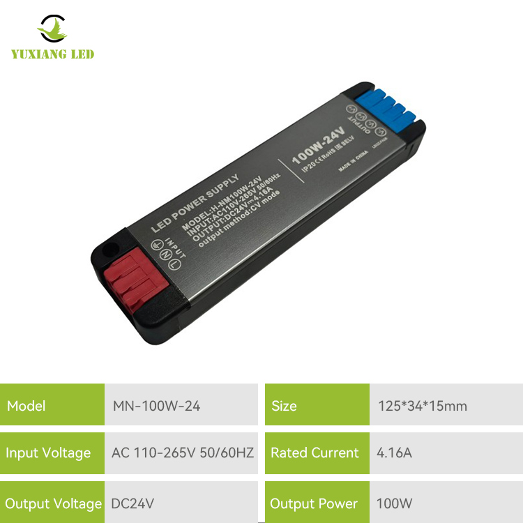 Alimentatore CC ultrasottile Mini LED ad ampia tensione 24V100W