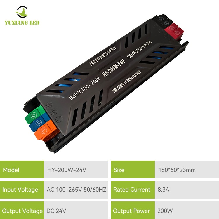 Alimentatore LED semi-incapsulato ultrasottile DC 24V 300W