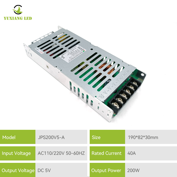 Alimentatore per schermo LED JPS200V5-A 5v 40a