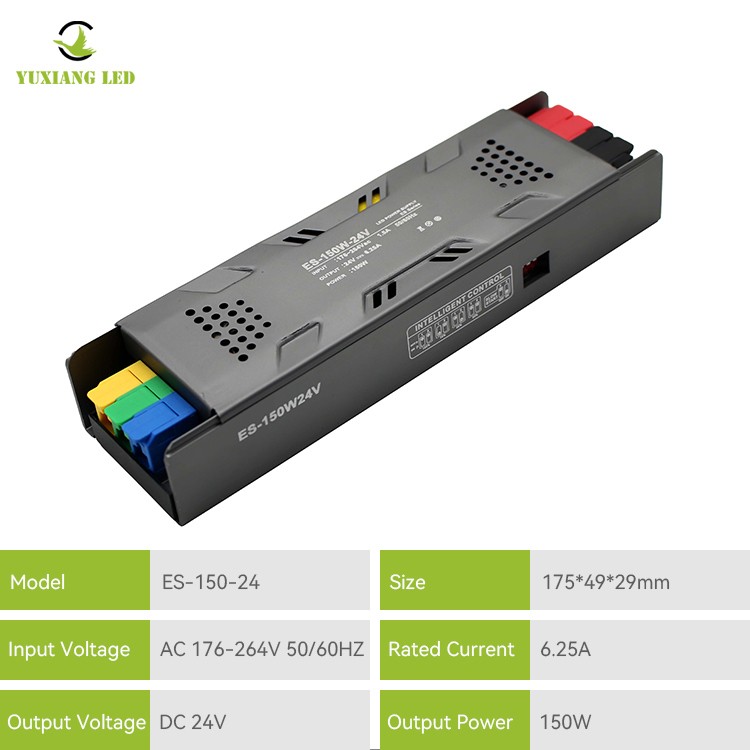 Alimentatore lineare LED semi-invasato dimmerabile modello ES 24V 150W